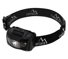 Cattara Čelovka LED 80lm čierna / 3x LED / 3x 1.5 V AAA / IP44