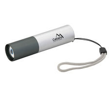 Cattara Svietidlo vreckové LED 120lm ZOOM nabíjací SILVER / CREE XP-E LED / 3.7V 400 mAh / micro USB