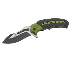 Cattara Nôž zatvárací COBRA 20cm s poistkou zelená-čierna