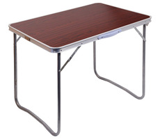 Cattara BALATON hnedá / Stôl kempingový skladací / 80 x 60 x 66 cm