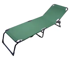 Cattara BERLIN zelená / Ležadlo kempingové skladacie / 197 x 57 cm / nosnosť: 110 kg