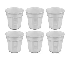 Bialetti set espresso hrnčekov 6 ks biela 90 ml