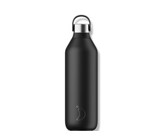 CHILLY&#39;S Series 2 Water Bottle 1000ml Abyss Black / Termo fľaša / Nerezová oceľ