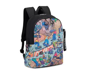 Riva Case 5420 Skaters čierna / školský batoh / 12L