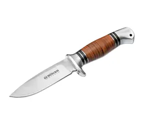Boker Magnum Leatherneck Hunter strieborno-hnedá / Bushcraft nôž / čepeľ 11.2 cm