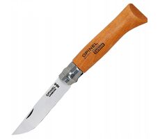Opinel 9 vreckový nôž zatvárací 9 cm / karbónová čepeľ / drevená rukoväť