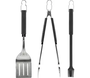 Weber 6764 / Set 3 ks grilovacieho náčinia / Kliešte &amp; obracačka &amp; štetec