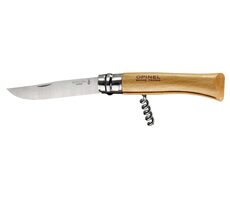 Opinel 2578 No.10 10cm buk / Vreckový nôž s vývrtkou