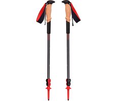 Black Diamond Pursuit Shock S/M šedo červená / trekingové palice / 110 - 125 cm