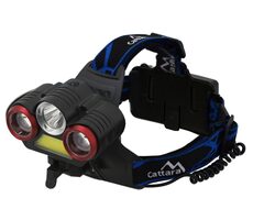 Cattara Čelové svietidlo TRIO čierna / 670 lm / AKU / LED 