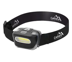Cattara Čelové svietidlo HORNET čierna / 130 lm / 3x AAA / LED