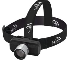 Cattara Čelové svietidlo SCORPION čierna / 90 lm / AKU / LED