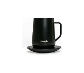 Muggo Mug Chytrý hrnček 320 ml čierna / nastaviteľná teplota 45 - 62.5 ° C / LED indikácia
