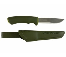 Morakniv Bushcraft Forester zelená / bushcraft nôž / nerezová oceľ / čepeľ 10.9 cm / plastové púzdro