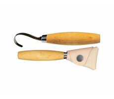 Morakniv Hook Knife 164 Right drevo / rezbársky nôž / pre pravákov / nerezová oceľ / čepeľ 5.5 cm / kožený obal