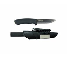 Morakniv Bushcraft Survival (C) BlackBlade čierna / outdoor nôž / uhlíková oceľ / čepeľ 10.9 cm / plastové púzdro