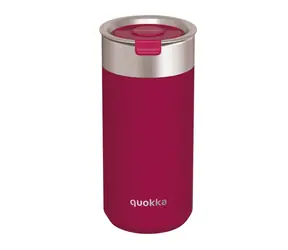 Quokka Boost Coffee Tumbler 400ml Maroon / Termohrnček so sitkom / nerezová oceľ 