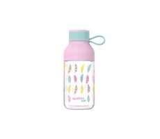 Quokka Ice Kids with strap 430ml Feathers / Fľaša na vodu / pútko / tritan