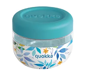 Quokka Bubble Food Jar 500 ml Watercolor Leaves / Nádoba na jedlo / plast