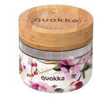 Quokka Deli Food Jar 500 ml Dark Flowers / Nádoba na jedlo / sklo