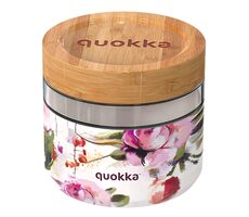 Quokka Deli Food Jar 820 ml Dark Flowers / Nádoba na jedlo / sklo