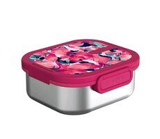 Quokka KAI Pink Bloom / Nádoba na jedlo / nerez / 180 mm x 68.5 mm x 165 mm