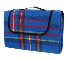 CALTER RELAX modrá kocka / Pikniková deka / 170x150 cm