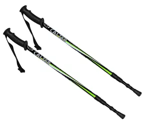 CALTER KOHALA 3-dielne pár čierno-zelená / Trekingové palice / 65/110-135cm