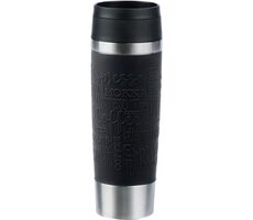 Emsa Travel Mug Classic Grande 0.5l čierna / Termohrnček / nerezová oceľ