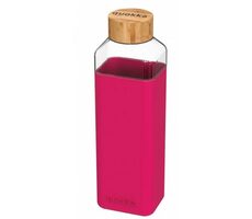 Quokka Sklenená fľaša na vodu Storm maroon 700 ml