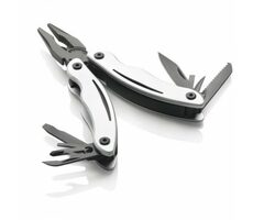 XD Design Grip čierno-strieborná / Multifunkčné kliešte / 13 nástrojov / 360 g