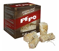 PE-PO podpaľovač z drevitej vlny 32 ks PEPO