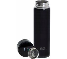 Adler AD 4506 473ml čierna / Termoska / LED teplomer