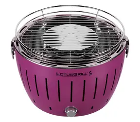 LotusGrill G280 U fialová / Gril na drevené uhlie / Priemer roštu 25.8 cm