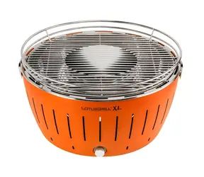 LotusGrill G435 U oranžová / Gril na drevené uhlie / Priemer roštu 40.5 cm