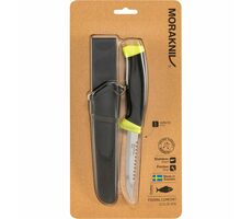 Morakniv Fishing Comfort Scaler 098 čierna / Rybársky nôž / nerezová oceľ / čepeľ 9.8 cm / plastové púzdro