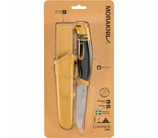 Morakniv Companion Spark žltá / Outdoor nôž s kresadlom / nerezová oceľ / čepeľ 10.4 cm / plastové puzdro