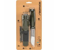 Morakniv Kansbol + Survival Kit zelená / Outdoor nôž / nerezová oceľ / čepeľ 10.9 cm / plastové púzdro