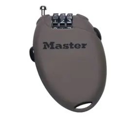 Master Lock 4603EURD Zaťahovací káblový zámok - hnedý