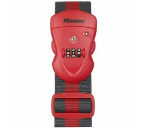 Master Lock 4702EURDRED Popruh na batožinu TSA kombinačný 