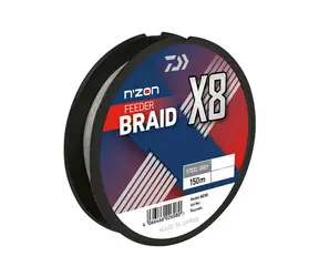 Daiwa Šnúra N'ZON X8 Braid Steel Grey 150m 0,12mm 8,5kg