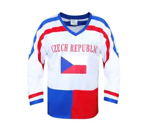 SPORTTEAM Hokejový dres ČR 7 biely veľ. L
