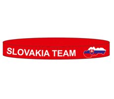 SPORTTEAM Silikónový náramok SPORTTEAM® Slovenská Republika 3 červená