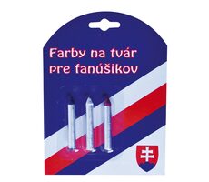 SPORTTEAM Farby na tvár SR2 ceruzky 3ks