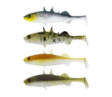 Westin Gumová nástraha Stanley Stickleback Shadtail 5,5 cm 1,5 g Clear Water Mix 9 4ks