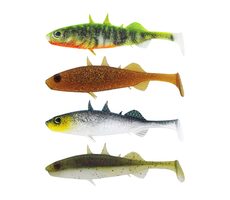 Westin Gumová nástraha Stanley Stickleback Shadtail 5,5 cm 1,5 g Dark Water Mix 9 4ks