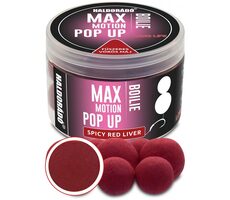 Haldorado Pop- UP Boilies Max Motion 50g 16+20mm Pikantná červená pečeň