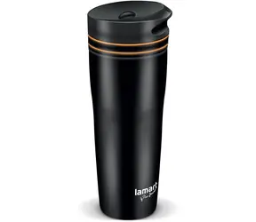 Lamart Manq Termohrnček 360ml čierno-oranžová