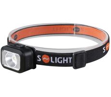 Solight WN52 LED čelové nabíjacie svietidlo čierna / 170lm / 800mAh / teplé + studené svetlo / IP44 / Li- ION