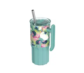 Quokka Nerezový termohrnček so slamkou Umi Waterfall Garden 720 ml